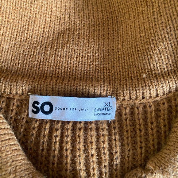 Striped Brown and White Womens Sweater - Picture 2 of 4